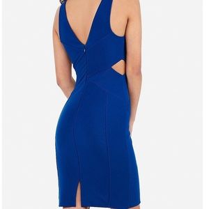 Royal Blue Cut-Out Sheath Dress